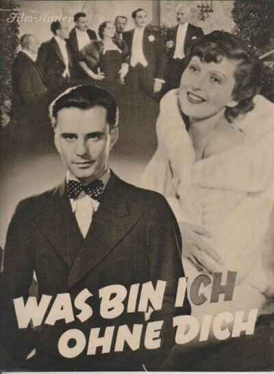 Что я без тебя (1934) постер