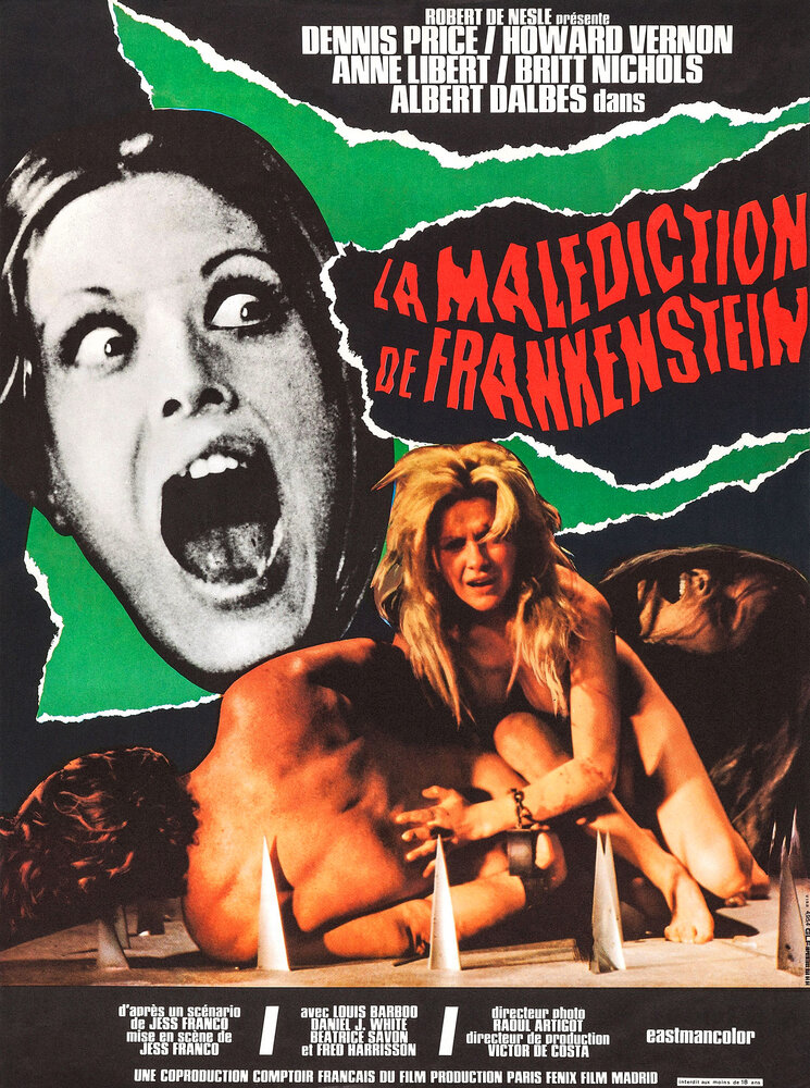 Проклятие Франкенштейна (1972) постер