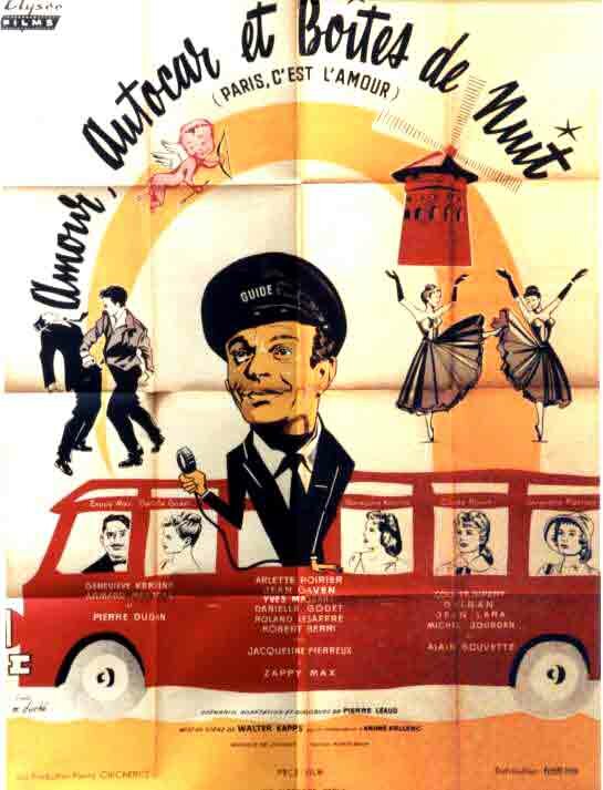 Amour, autocar et boîtes de nuit (1960) постер