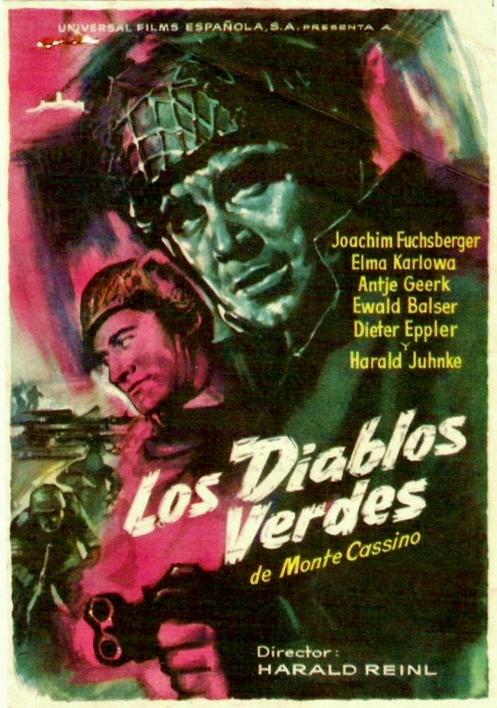Зелёные дьяволы Монте-Кассино (1958) постер