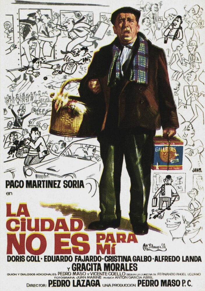 La ciudad no es para mí (1966) постер