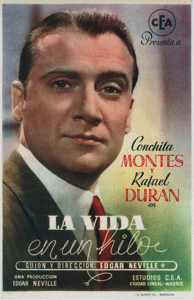 La vida en un hilo (1945) постер