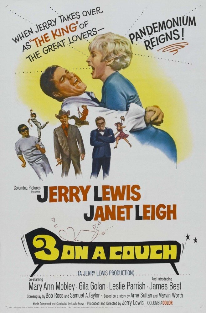 Трое на диване (1966) постер