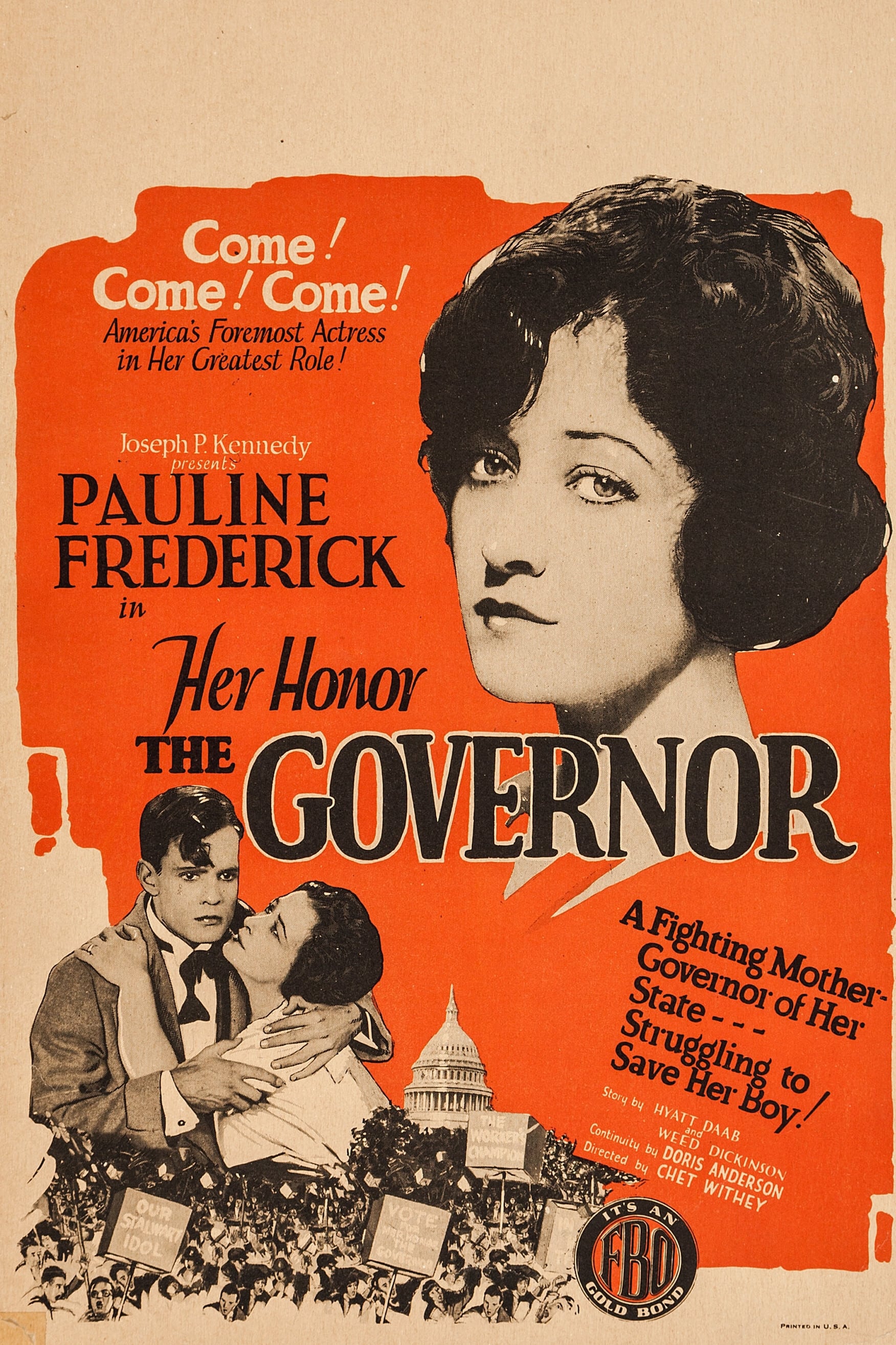 Ее честь, губернатор (1926) постер