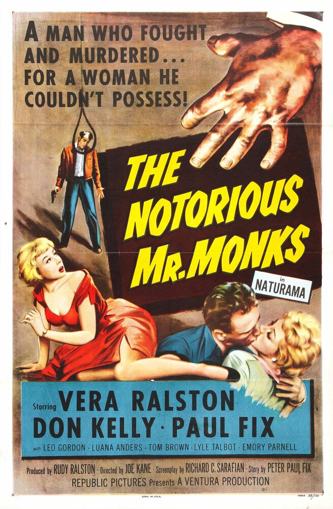 The Notorious Mr. Monks (1958) постер