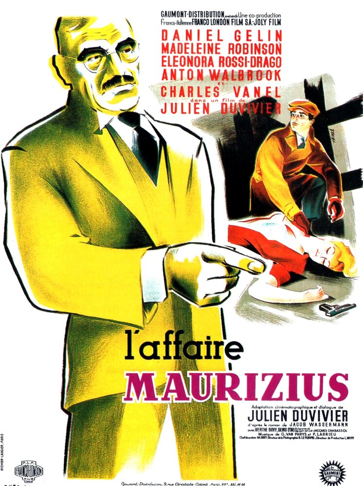 Дело Маурициуса (1953) постер