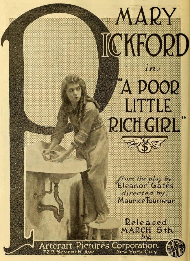 Бедная маленькая богатая девочка (1917) постер