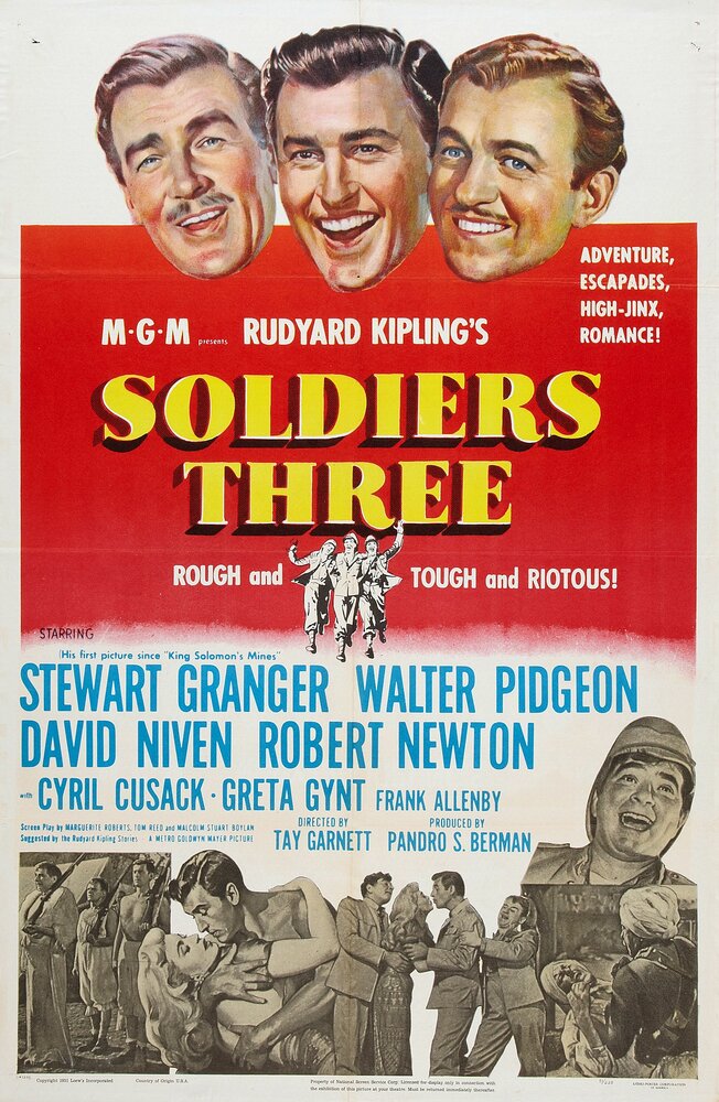 Три солдата (1951) постер