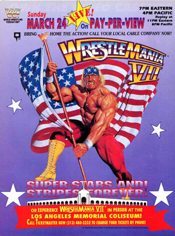 WWF РестлМания 7 (1991) постер
