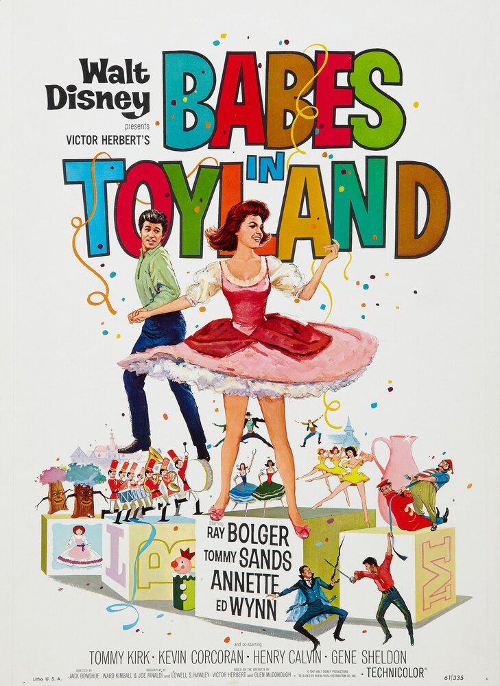 Малыши в стране игрушек (1961) постер