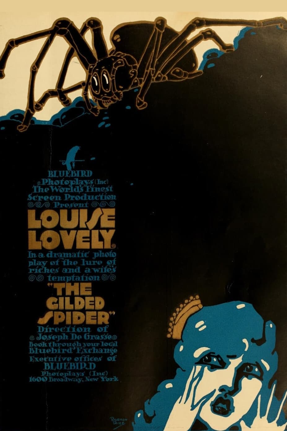 Позолоченный паук (1916) постер