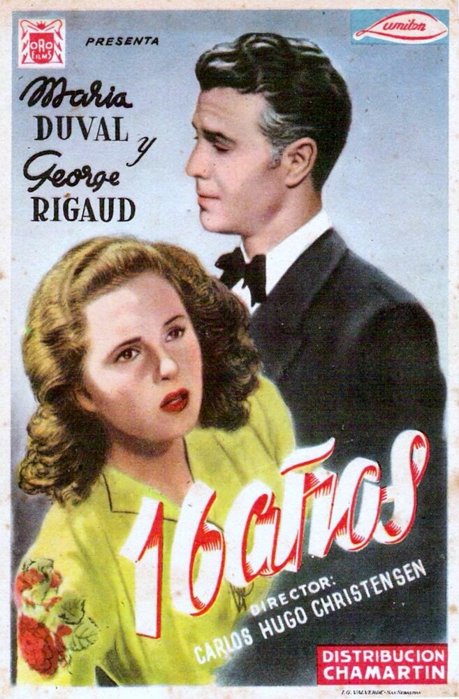 Dieciséis años (1943) постер