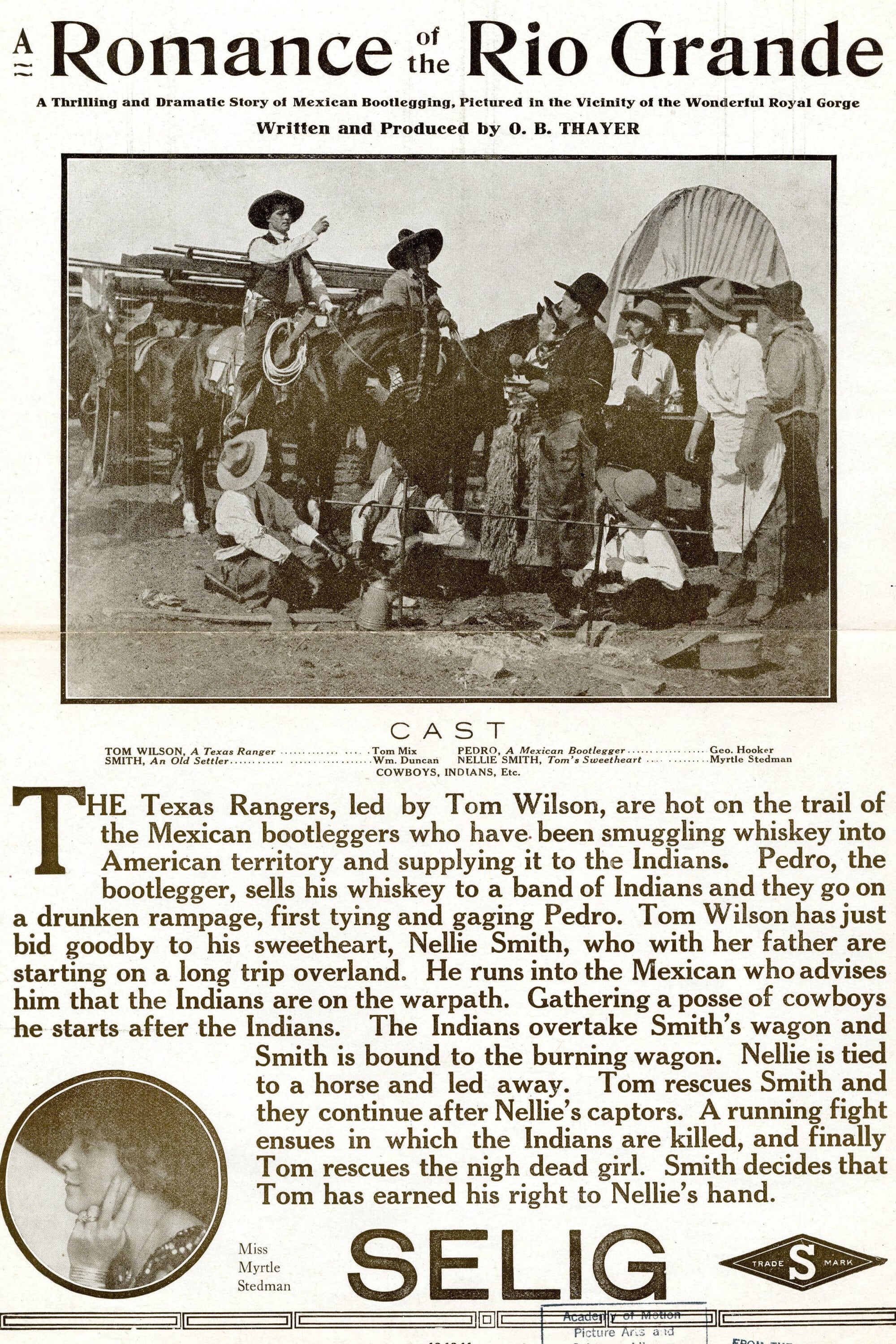 A Romance of the Rio Grande (1911) постер