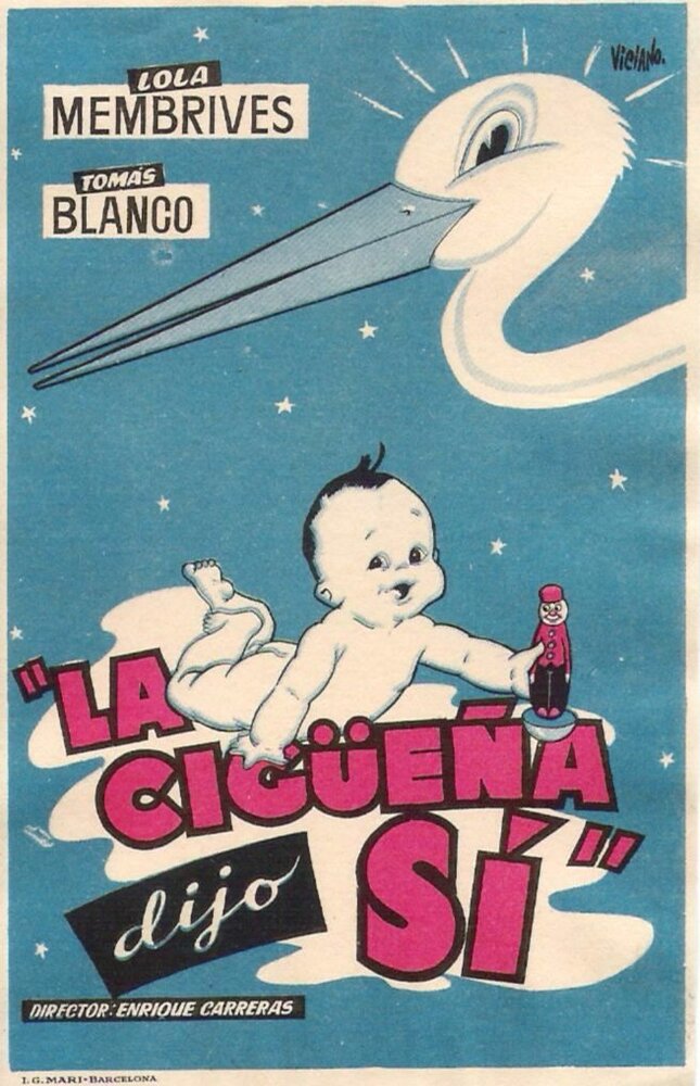 La cigüeña dijo sí (1955) постер