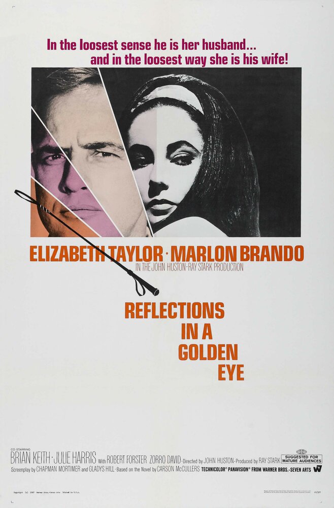 Блики в золотом глазу (1967) постер